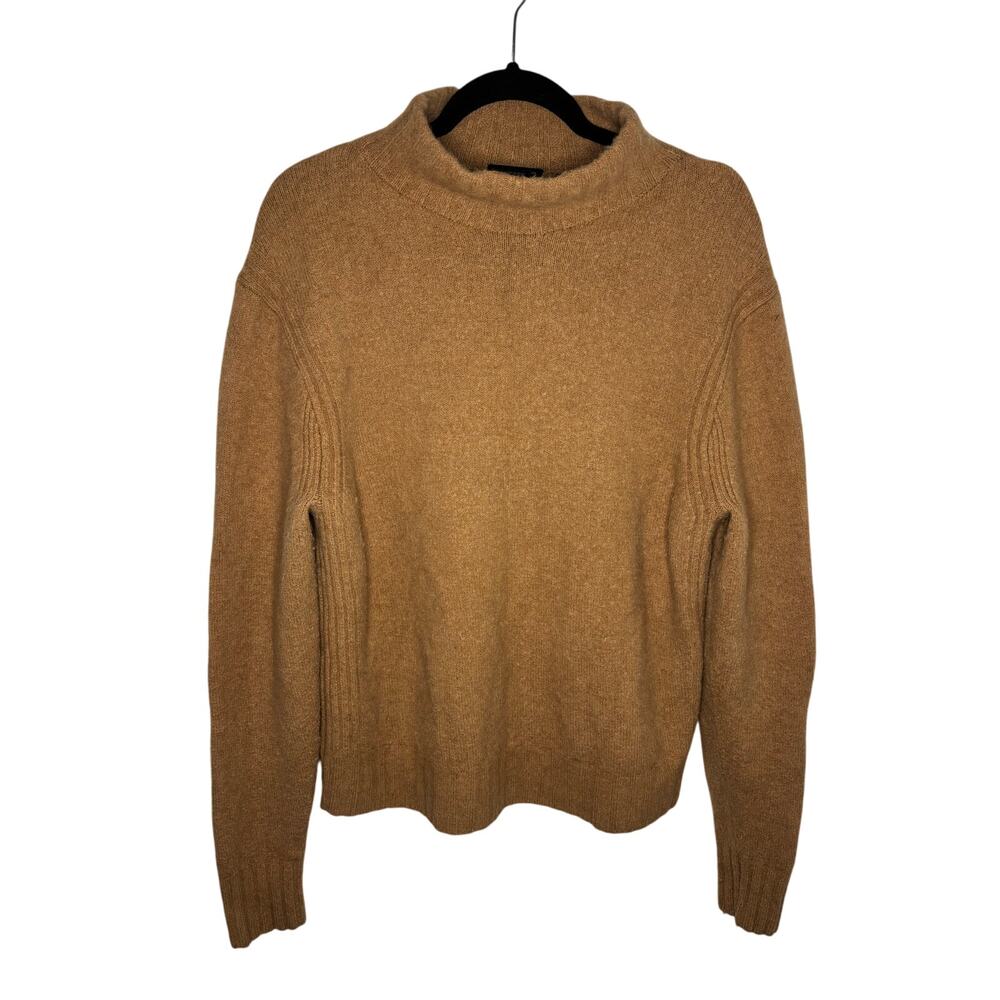 J.Crew Mockneck Sweater Supersoft Yarn Camel Merino Wool Alpaca XL